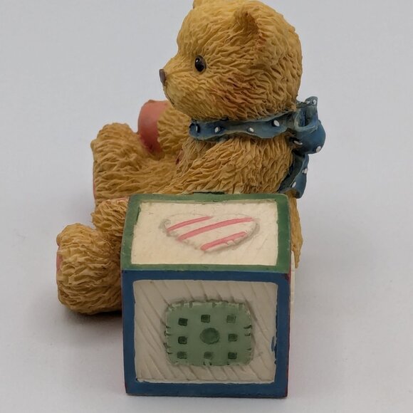 Cherished Teddies Bear with ABC "N" Block Figurine 158488N (1995) - Picture 6 of 10